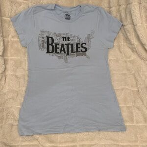 The Beatles Light Blue Short Sleeve Tee